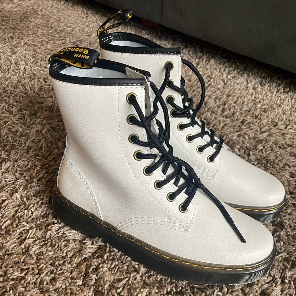 White Dr Martin boots